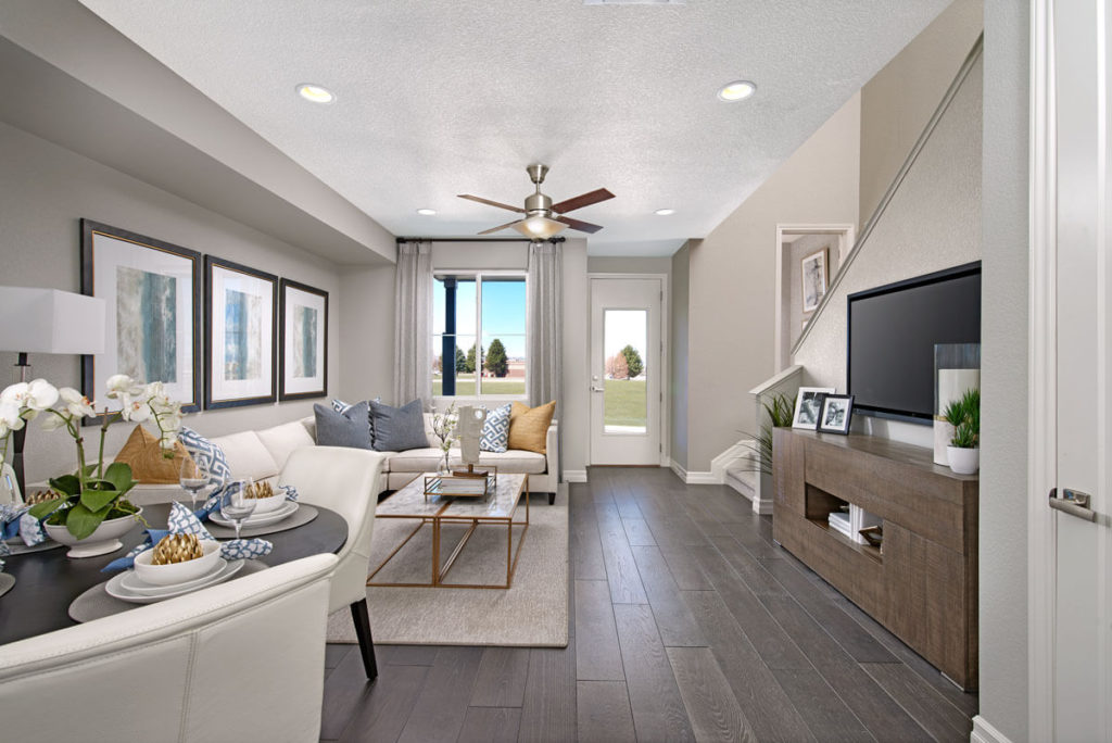 Living room photo of a paired home in Kinston