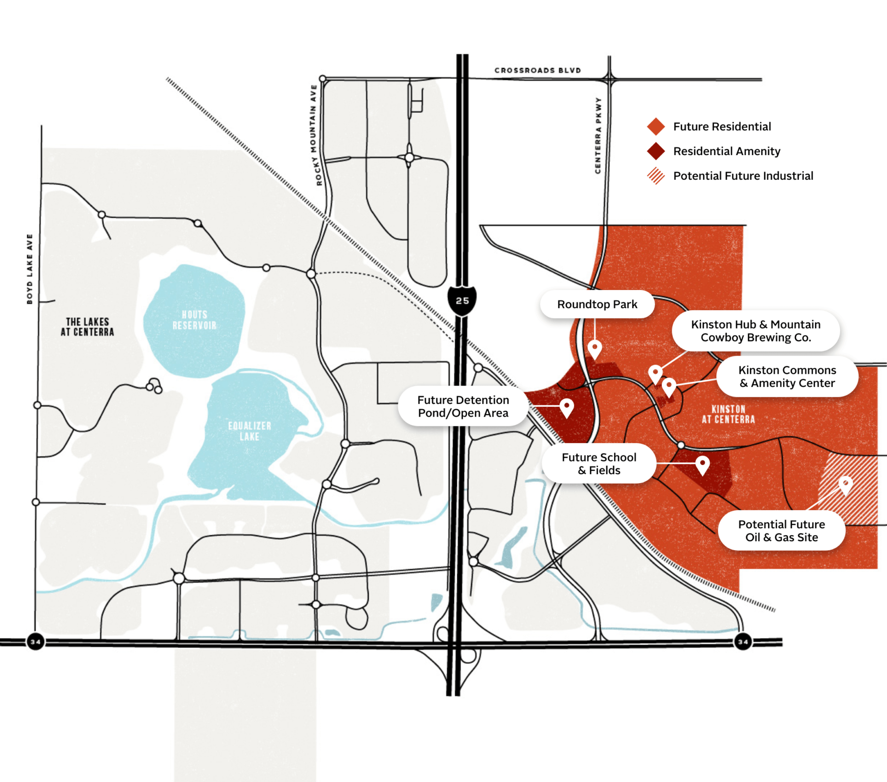 A map showing the location of a shopping center.