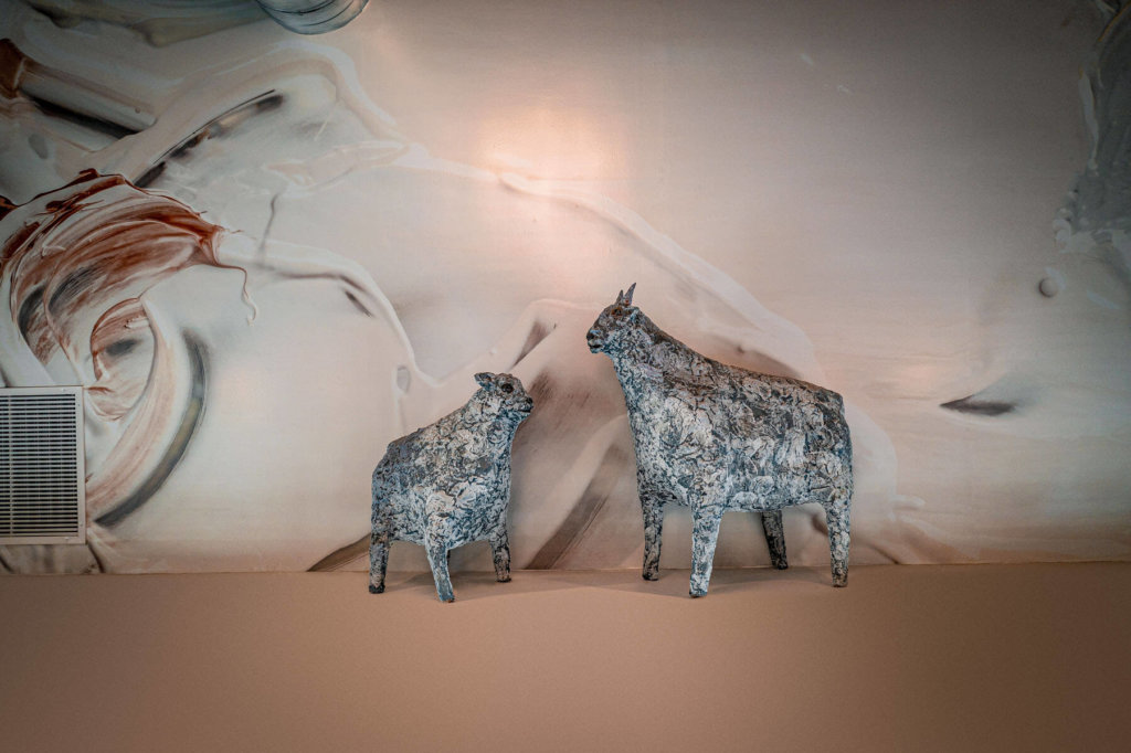 Art of goats at the Kinston Hub