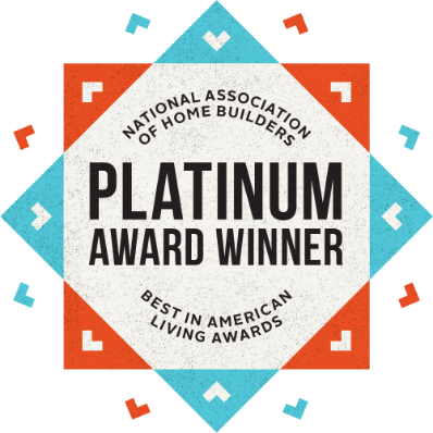 National home builders association platinum award winner.