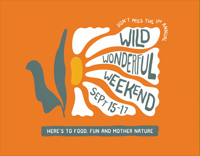 Wild wonderful weekend logo.