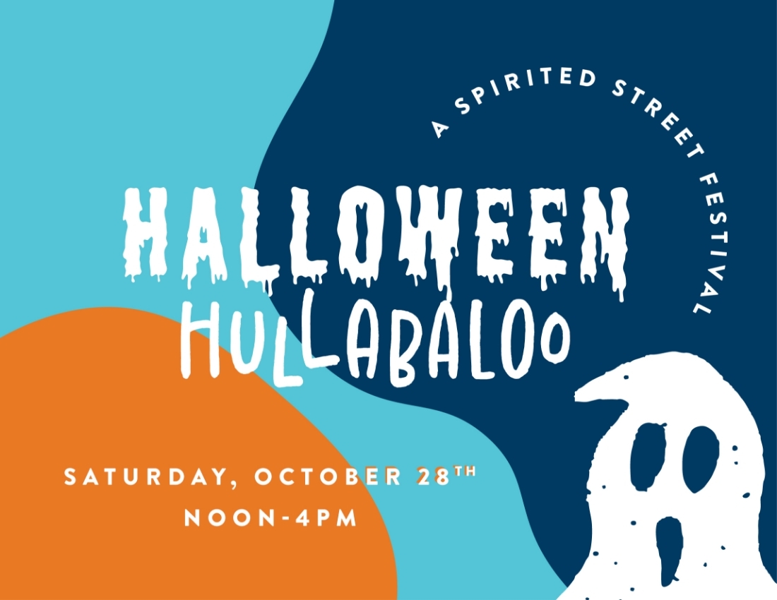 A poster for halloween hullabaloo.