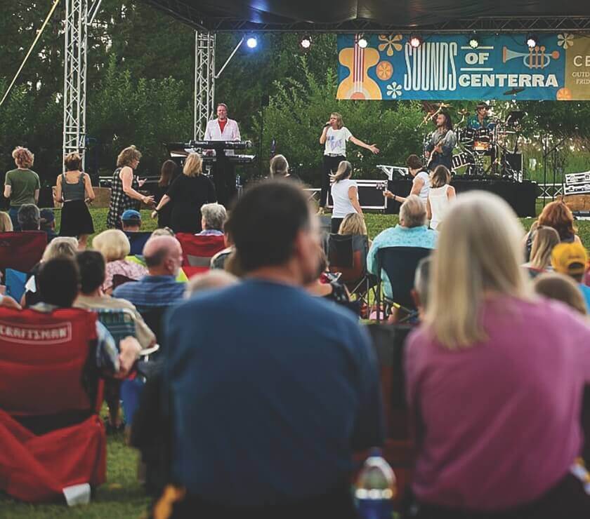 Community members attending a Sounds of Centerra concert