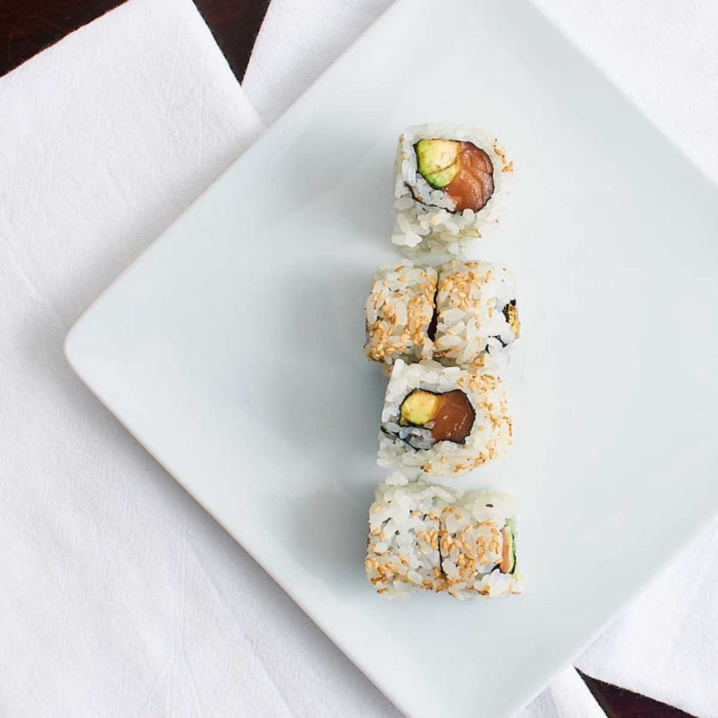 Image of a sushi roll