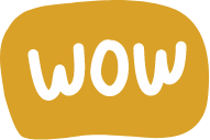 Yellow box with "wow" handwritten inside