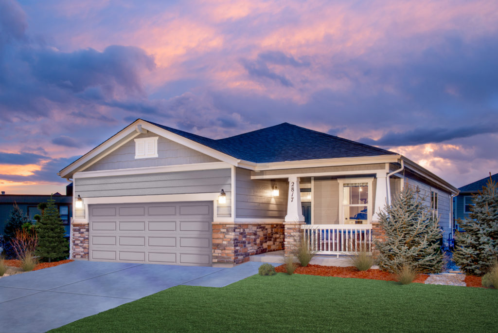 Exterior image of a KB Homes Classic collection home
