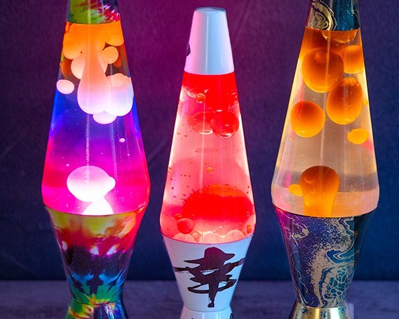 Image of three lava lamps