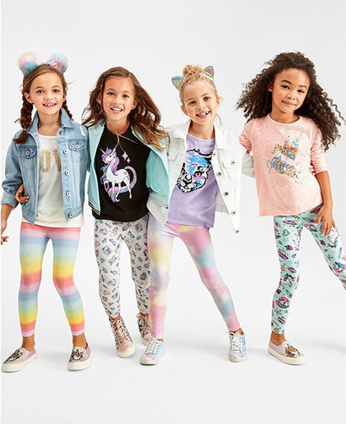 Four young girls wearing clothes from The Childrens Place store