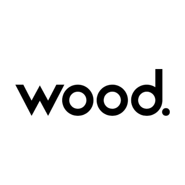The wood logo on a white background for New Homes in Northern Colorado.