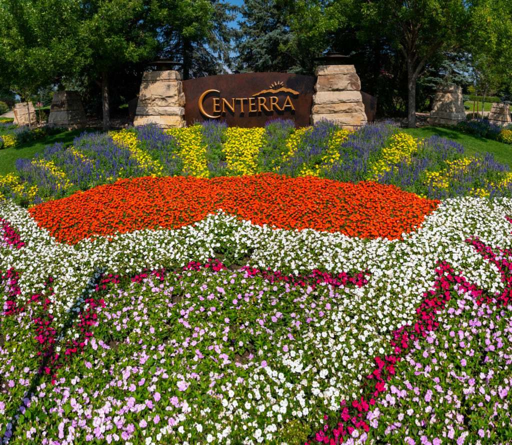 Gardens at Centerra Welcome Sign