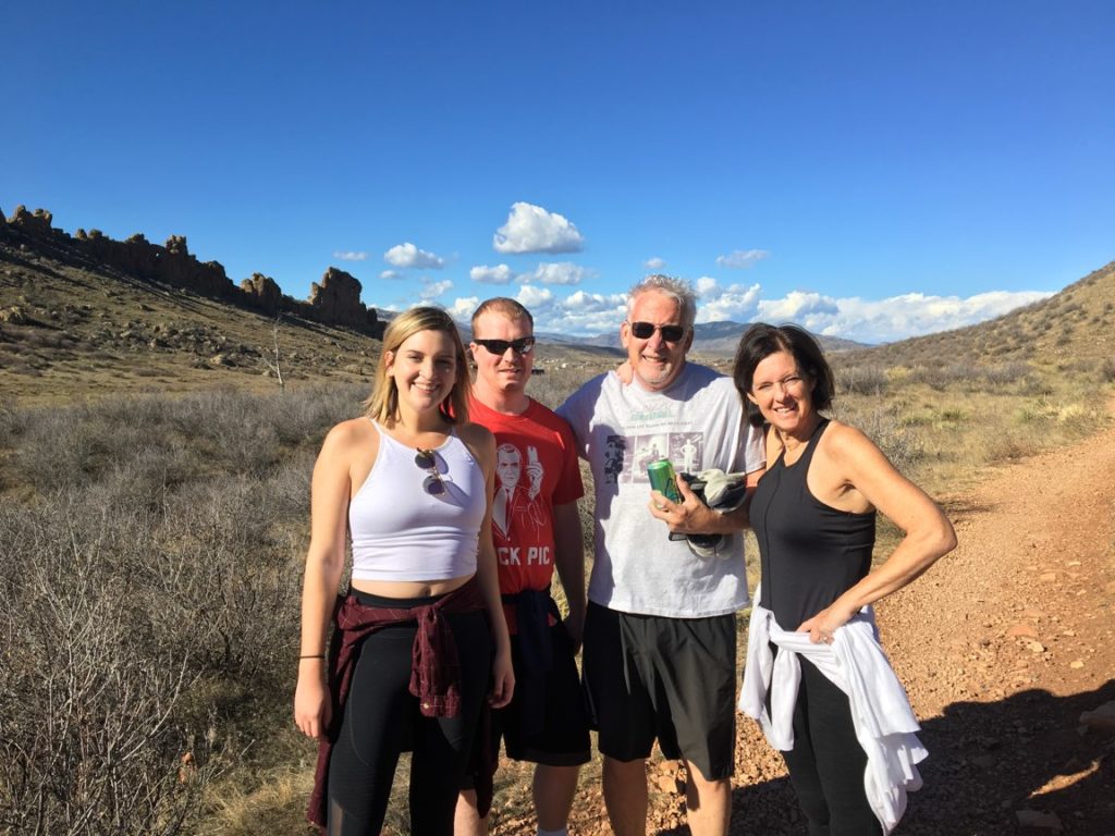 Jennifer Camp and friends hiking