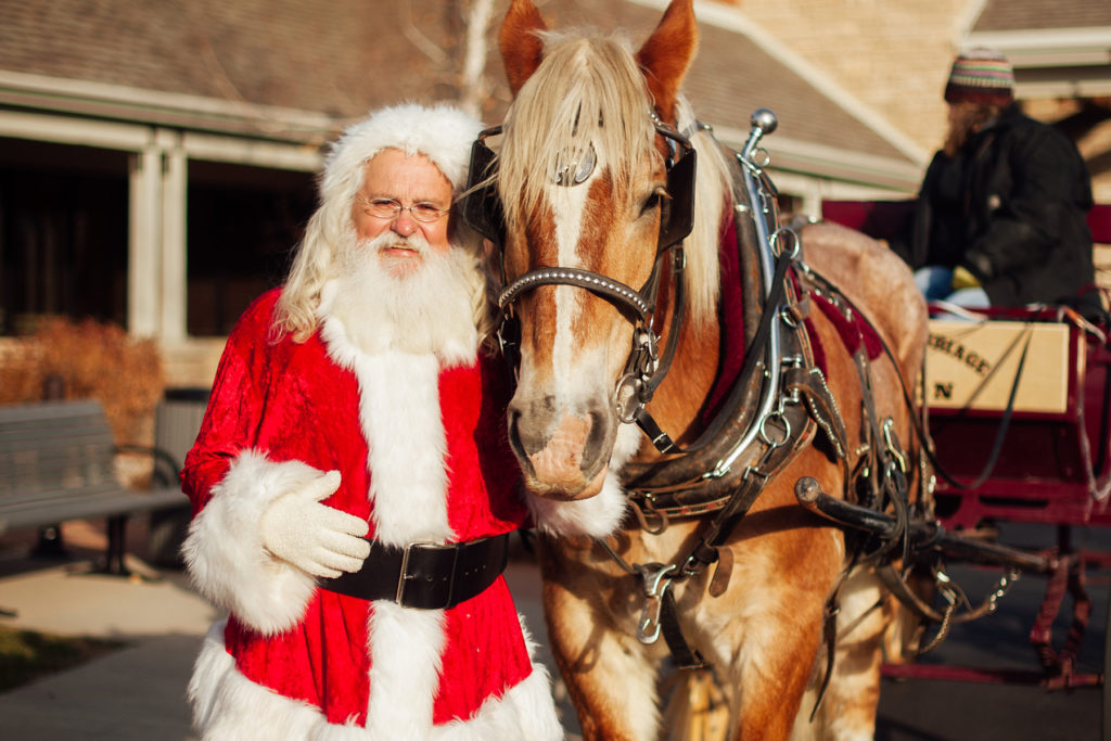 Santa with horse