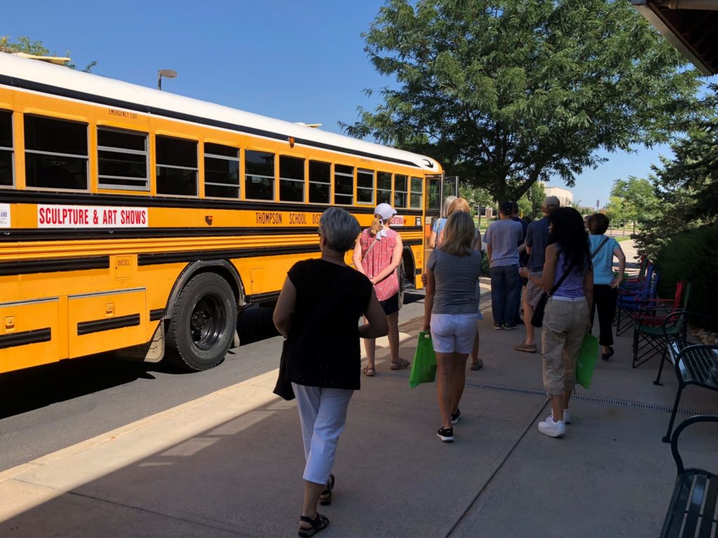 Sculpture Show Shuttle Stop