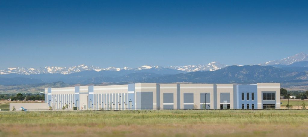 Centerra Industrial Building With Mountain Views