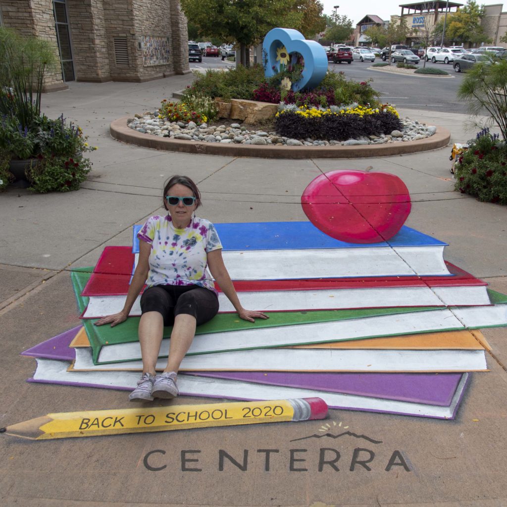 Sidewalk Chalk Art at Centerra