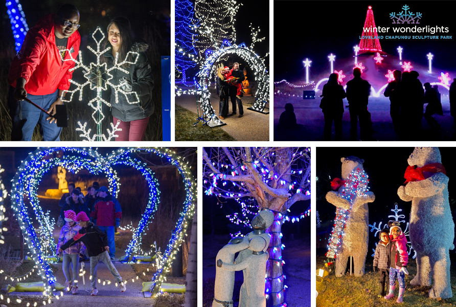 Christmas Lights at Chapungu Sculpture Park