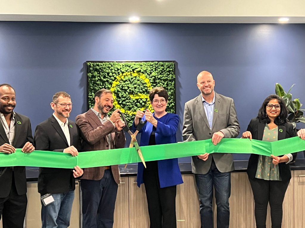 Growcentia ribbon cutting