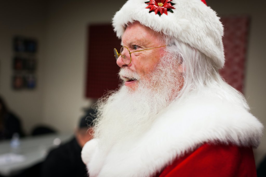 santa at The Hub at Kinston