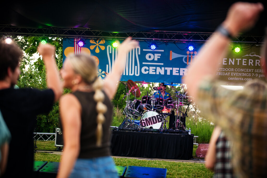 people dancing at concert