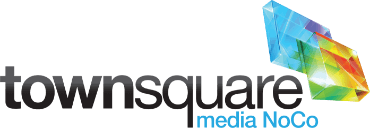 The Loveland townsquare media no go logo, featuring a dining and new homes theme.