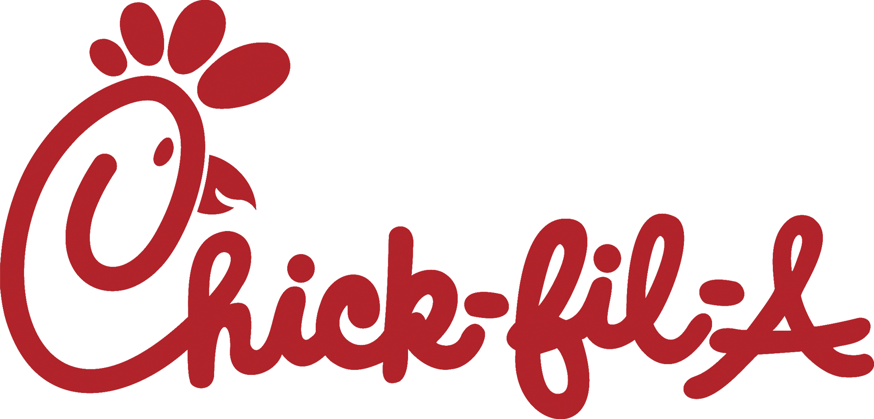 Chick fil a logo on a white background in Northern Colorado.