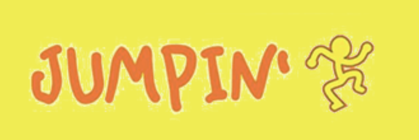 Jumpin logo on a yellow background in Loveland, Northern Colorado.