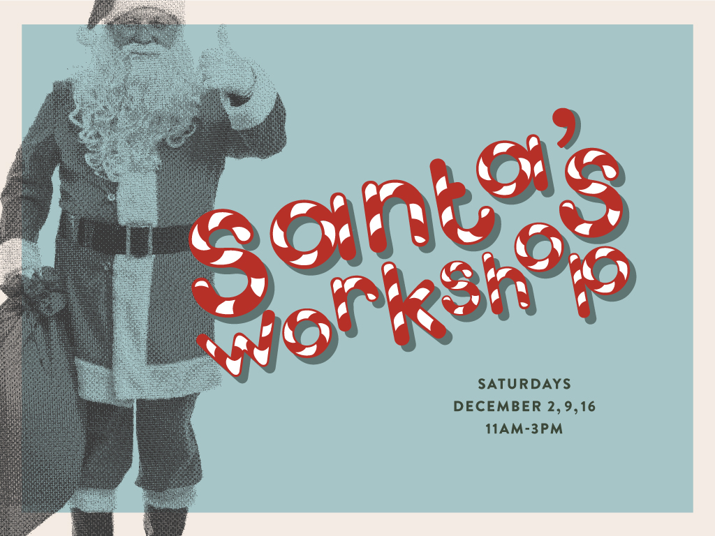 santa's workshop event graphic