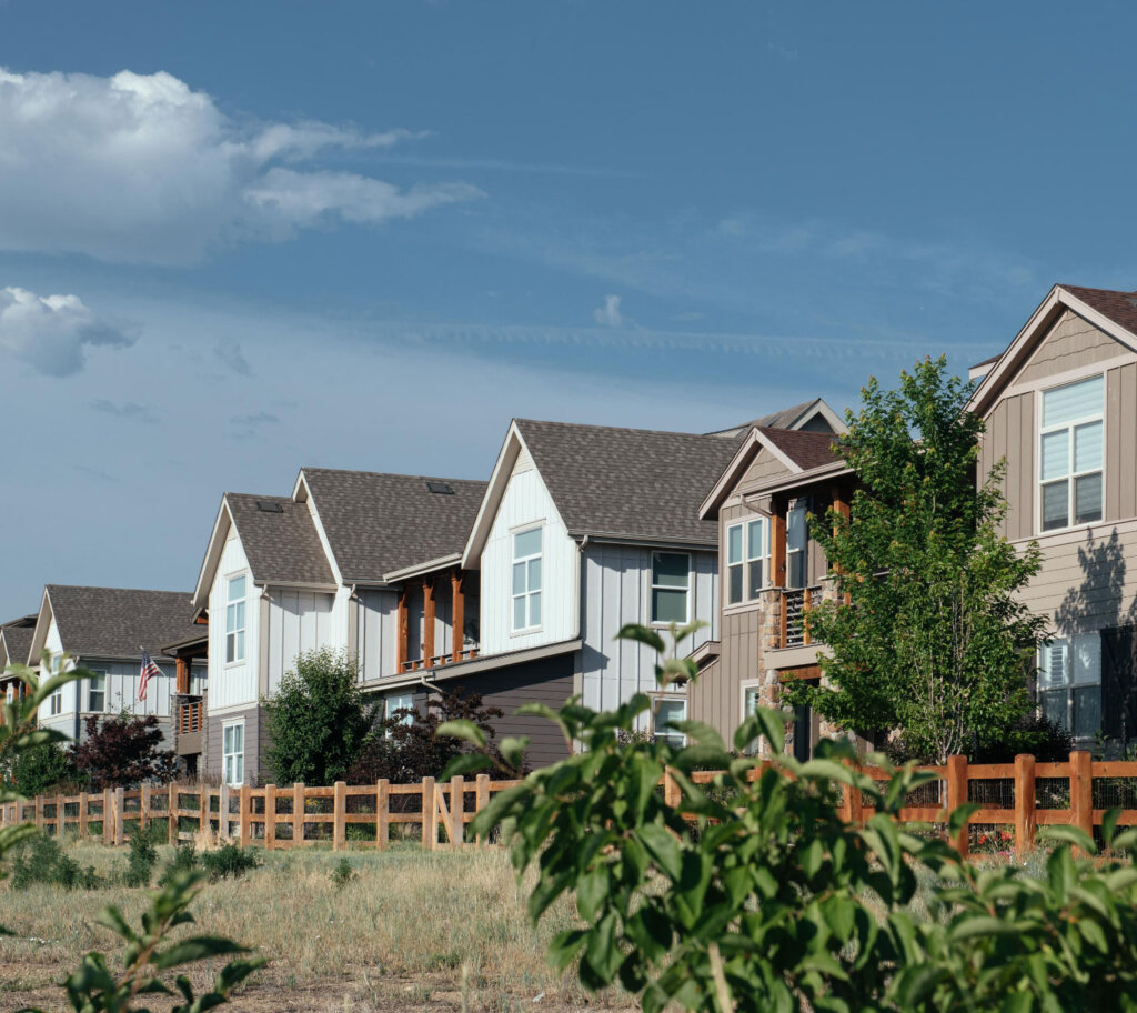 Single family homes in a Centerra neighborhood.