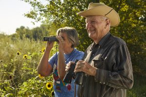 Active outdoor lifestyle includes bird watching at The Lakes at Centerra